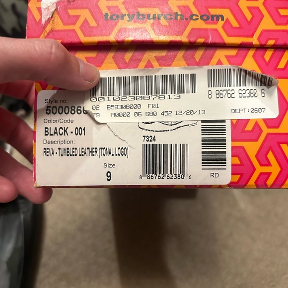 Tory Burch Reva ballet flats black size 9 - Picture 2 of 3